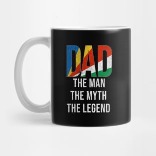 Seychellois Dad The Man The Myth The Legend - Gift for Seychellois Dad With Roots From Seychellois Mug